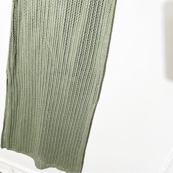 New Rag & Bone Riley Crochet Midi Dress in Sage Green Size Small - Picture 7 of 9